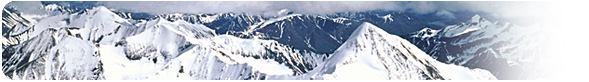 2月 ─ 雪山 aerial view around Mt.McKinley Alaska, USA