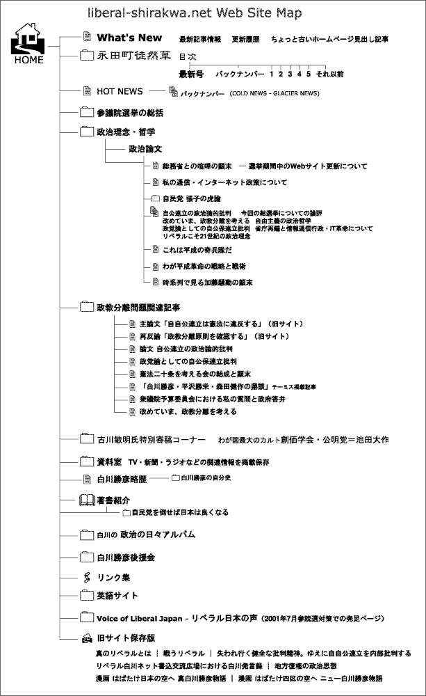 リベラル白川ネット サイトマップ